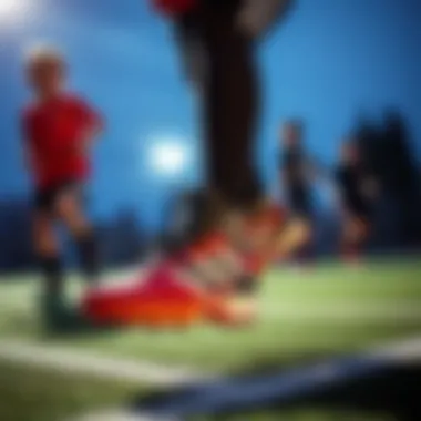 Active Kids in Adidas Boots Active kids engaging in sports with Adidas boots