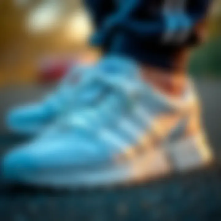 Close-up of the innovative design features of the adidas 60s 3.0 footwear.