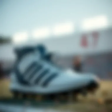 Adidas Boot Materials and Design Close-up of Adidas boot materials and design