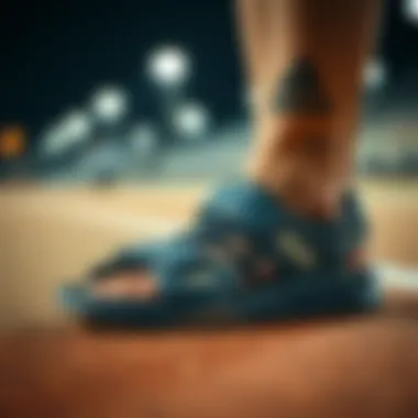 Highlighting Material Quality of Adidas Boy's Sandals Material quality of Adidas boy's sandals emphasized