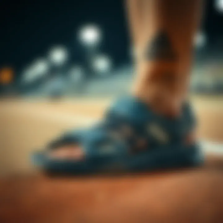 Highlighting Material Quality of Adidas Boy's Sandals Material quality of Adidas boy's sandals emphasized