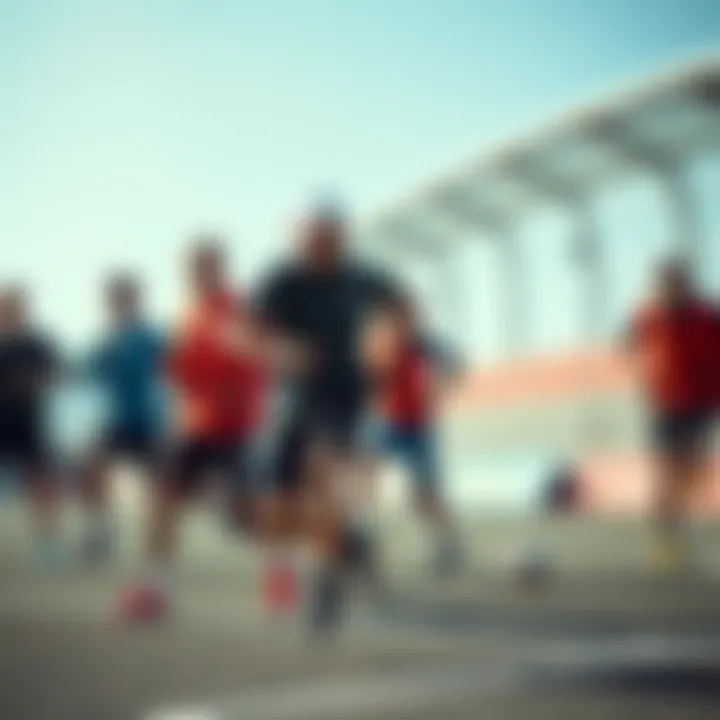 Group of athletes engaging in various sports wearing Adidas Courtic