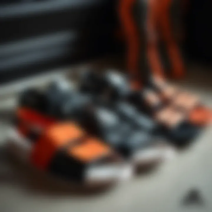 Variety of Adidas Models for Boys' Sandals Different models of Adidas boy's sandals displayed together