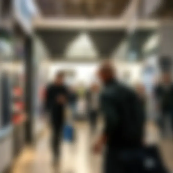 Engaging Shopping Experience Engaging shopping experience at an Adidas outlet