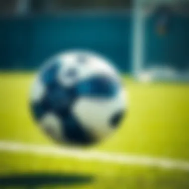 Adidas Football in Action Action shot of an Adidas football in play during a match