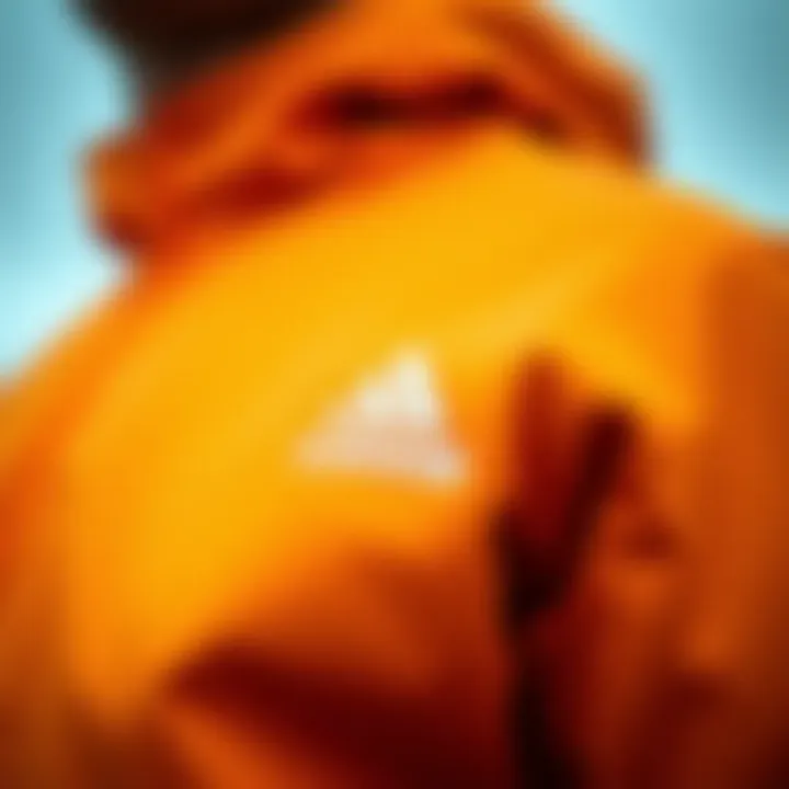 Exceptional Material Quality A close-up of Gore-Tex fabric with water resistance features