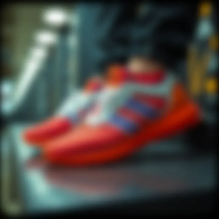 Latest Trends in adidas Running Shoes Stylish display of the latest adidas running shoe collection