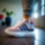 Elegant lifestyle shot showcasing the adidas Nizza Platform