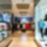 Interior view of adidas outlet showcasing diverse product range