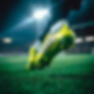 Player Action with Adidas Predator Player wearing Adidas Predator cleats in action on the field