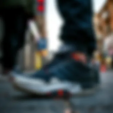 Adidas shoes in fashionable urban settings