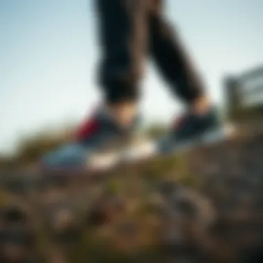 Stylish and Functional: Terrex on the Trail Stylish look of Terrex footwear on a trail