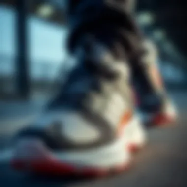 Comfort Technology in AMG Footwear Close-up of AMG shoe technology showcasing comfort features