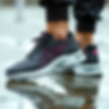 Waterproof Asics shoes showcasing advanced technology