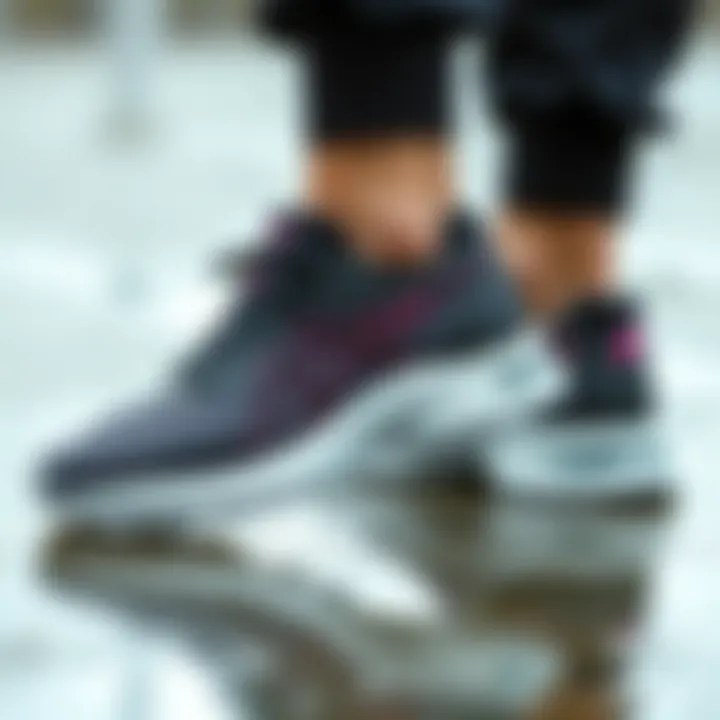 Waterproof Asics shoes showcasing advanced technology