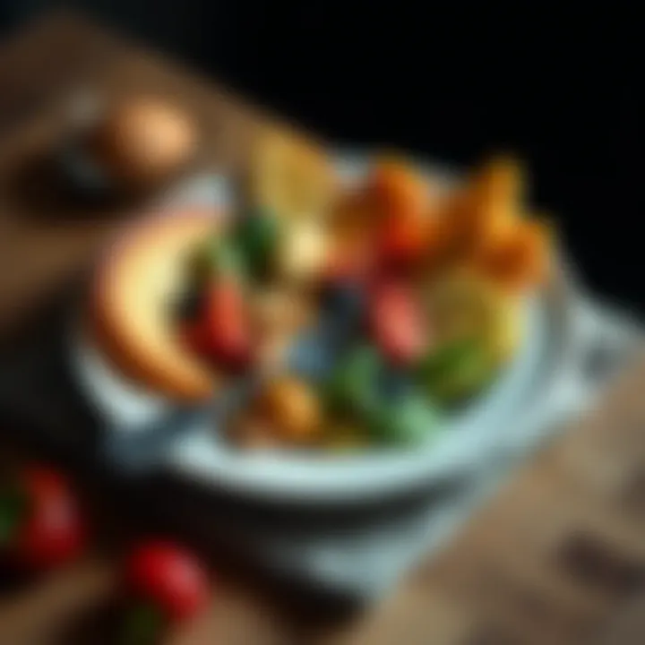 Creating a Balanced Diet with Essential Nutrients A well-balanced plate illustrating a diet inclusive of folic acid