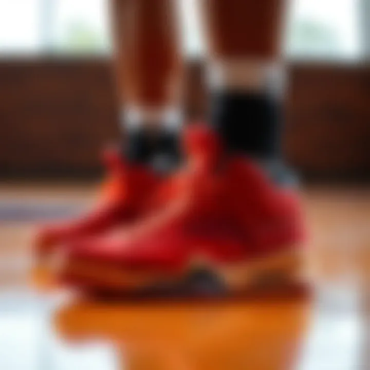 Player choosing the right basketball shoes based on performance and style.