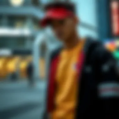 Stylish Beşiktaş apparel showcased in a modern urban setting