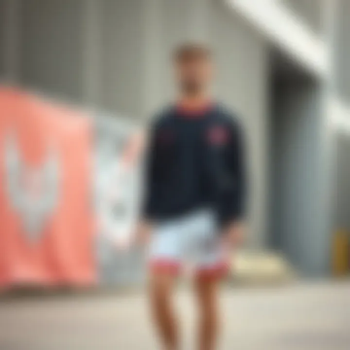 Stylish Casual Attire with Beşiktaş Shorts Stylish combination of Beşiktaş shorts with casual attire