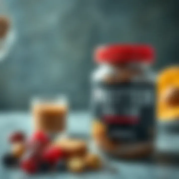 A selection of protein-rich foods