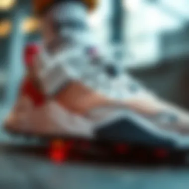 Close-up of Breaknet sneaker detailing highlighting modern aesthetics