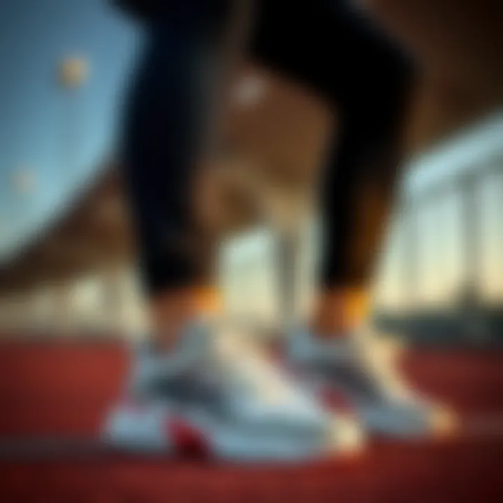 A sporty outfit complemented by Breaknet sneakers in an active setting