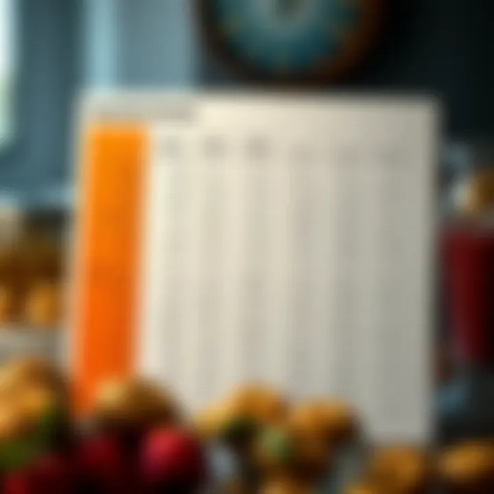 Caloric Comparison of Breakfast Cereals Nutritional chart depicting calories in different cereals