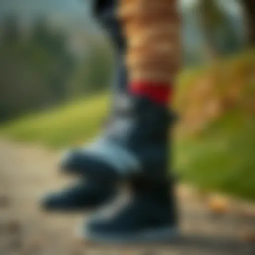 Stylish children wearing Adidas boots outdoors