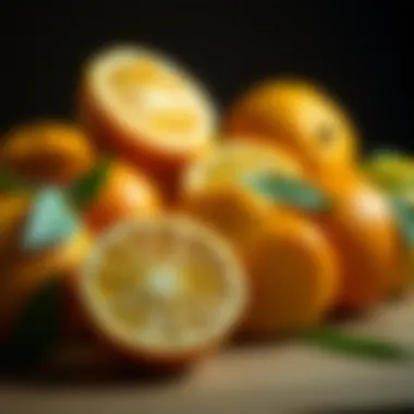 Citrus Fruits: A Source of Folate An assortment of citrus fruits highlighting their folate content