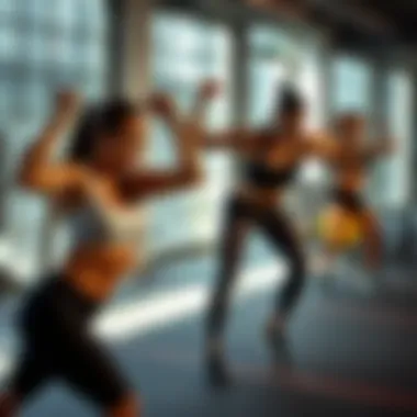 Dynamic Workout Session Dynamic workout session showcasing effective fat burning exercises