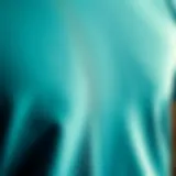 A close-up view of a high-performance fitness t-shirt fabric showcasing breathability