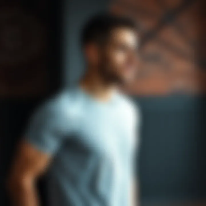 A stylish fitness t-shirt designed for optimal movement during workouts