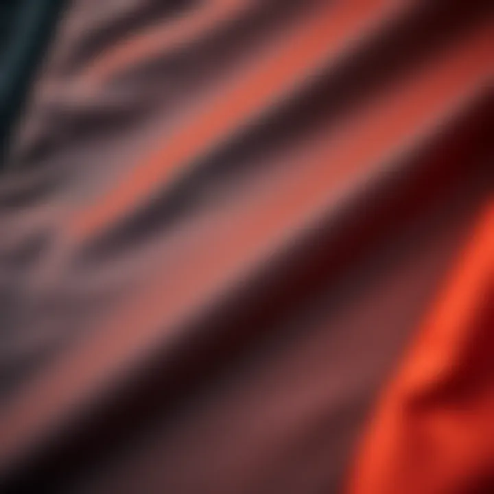 High-Quality Fabric for Durability Close-up of high-quality fabric used in football rain jackets emphasizing durability.