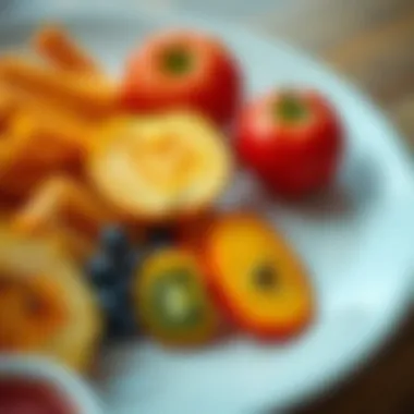 A variety of foods rich in glucose