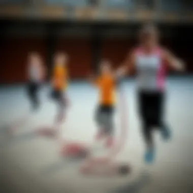 Illustration of benefits of jump rope at various ages