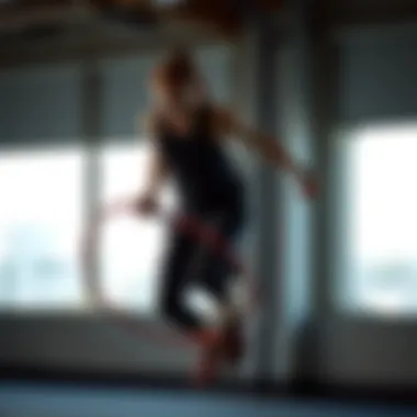 Animation showing jump rope techniques