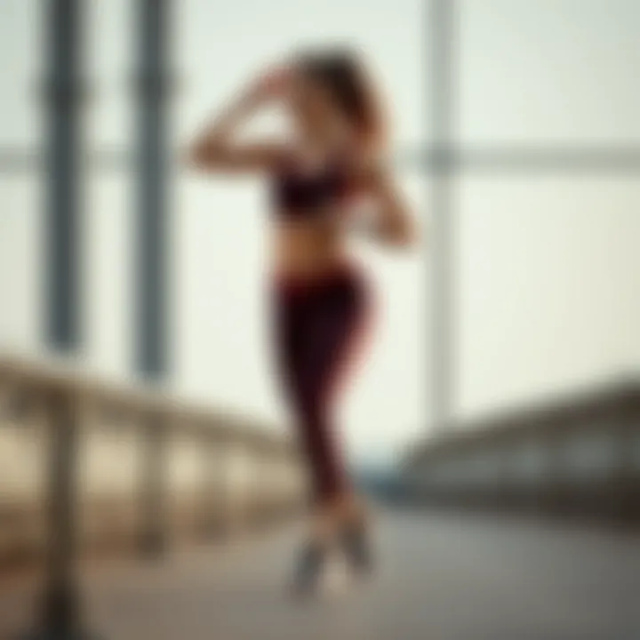 An engaging visual of athletic wear that motivates activity