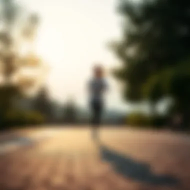 Outdoor Exercise for Wellness A serene outdoor setting for exercise and physical activity