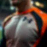 Detailed view of goalkeeper inner wear showcasing fabric technology and design