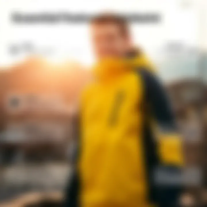 Infographic showing key features to consider in children's jackets