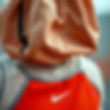 Materials Enhancing Performance Close-up of materials used in sports clothing