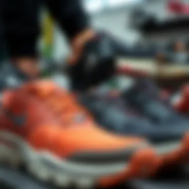 Variety and Style of Merrell Shoe Models Different Merrell shoe models displayed together, demonstrating variety and style