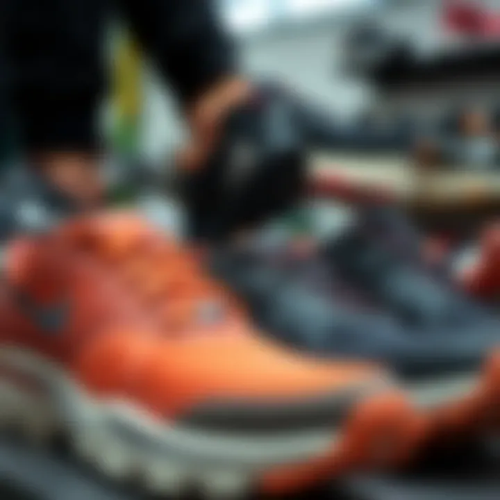 Variety and Style of Merrell Shoe Models Different Merrell shoe models displayed together, demonstrating variety and style