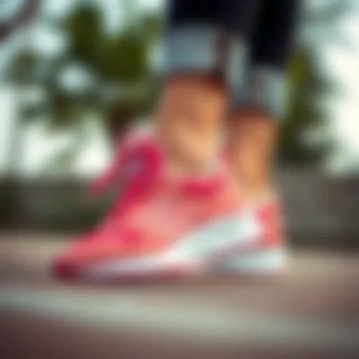 A stylish pair of New Balance shoes designed for women