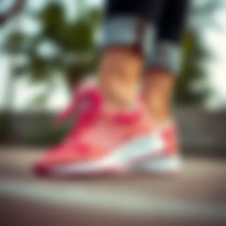 A stylish pair of New Balance shoes designed for women