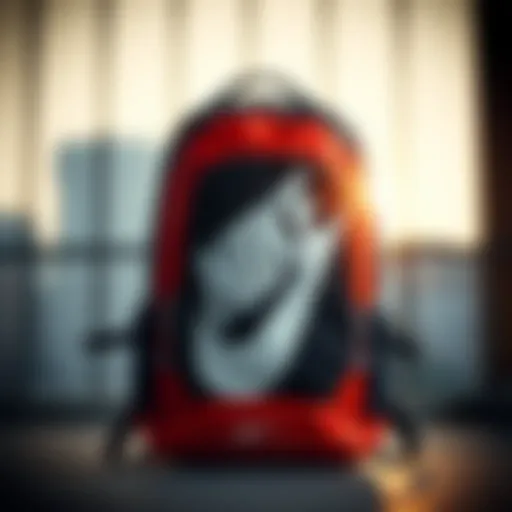 Functional and Chic: Nike Backpack Design Stylish Nike backpack showcasing functional design