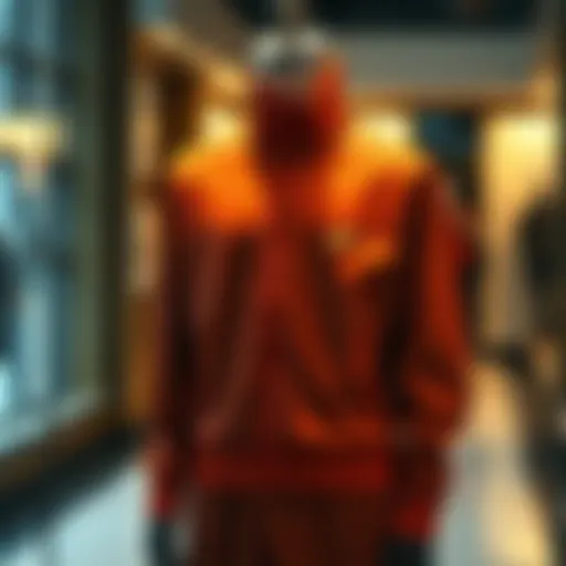 Stylish Nike tracksuit design displayed on a mannequin