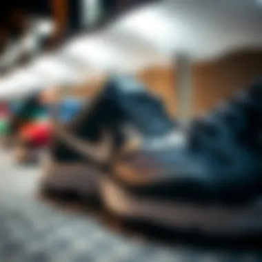 Innovative Nike Footwear Technology Close-up of Nike children's footwear showcasing innovative technology