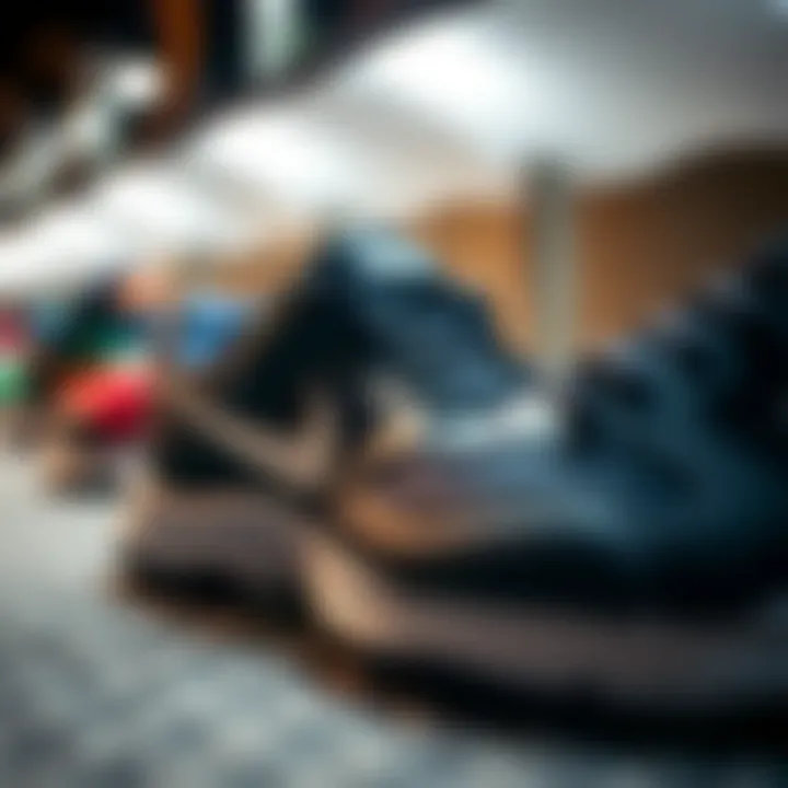 Innovative Nike Footwear Technology Close-up of Nike children's footwear showcasing innovative technology