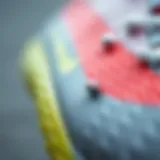 Detailed Examination of Nike Stud Design Close-up view of Nike stud technology